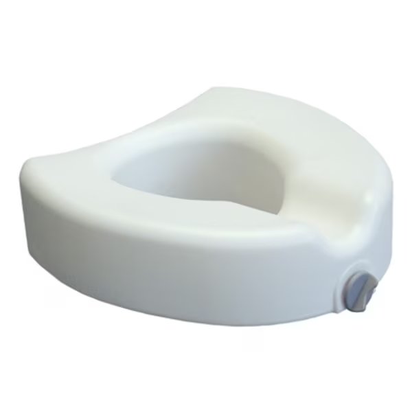 Locking Raised Toilet Seat In Retail Packaging - Case Of 3 PK, Lumex, Mfr#: 6486R